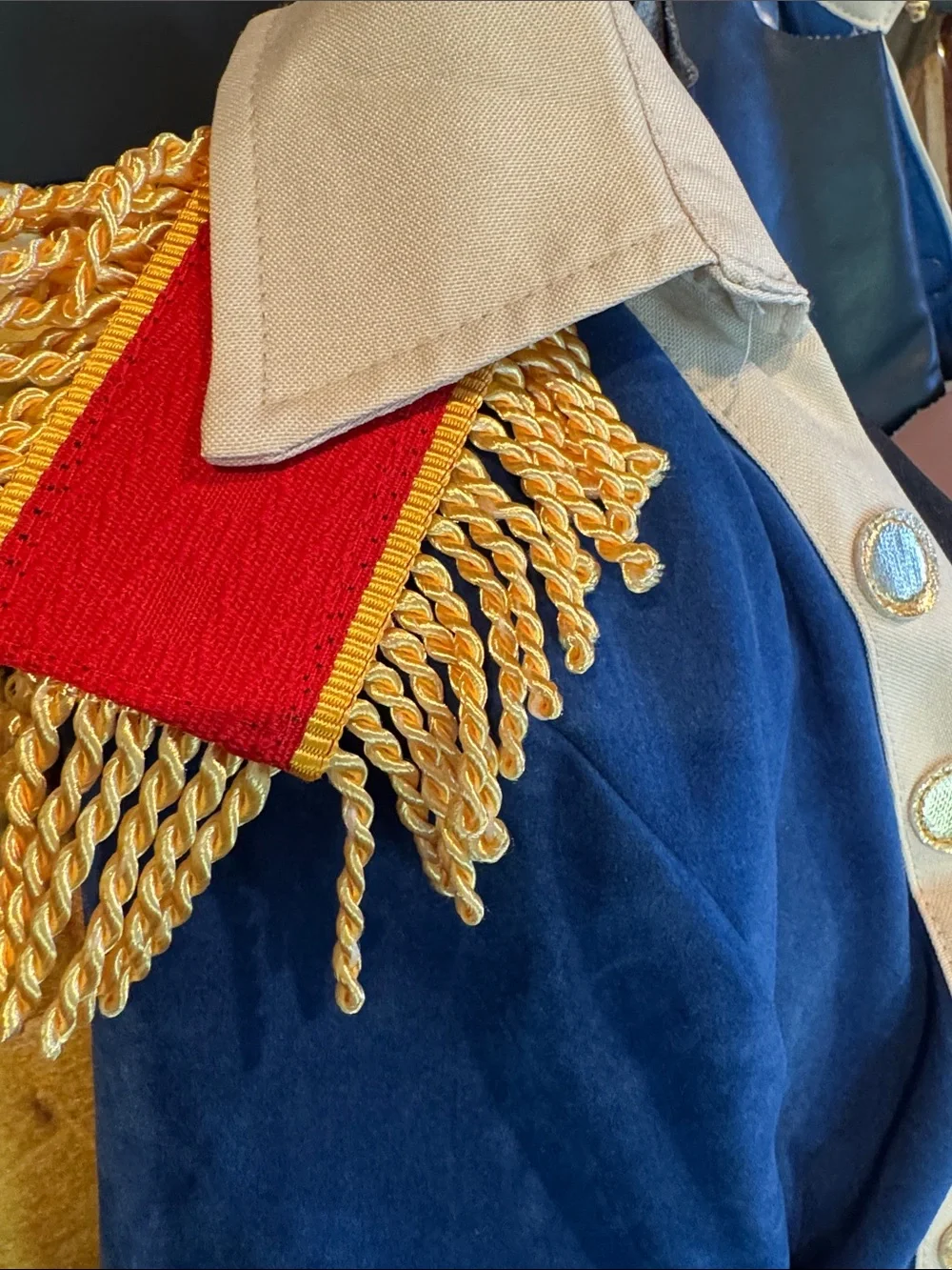 George Washington Navy Blue & Cream Historical Costume Coat and Breeches